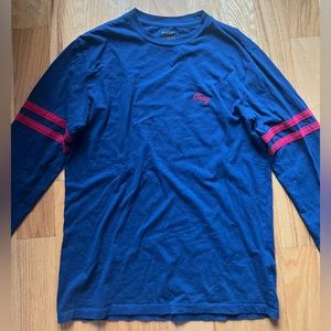Obey Long Sleeve Red and Blue